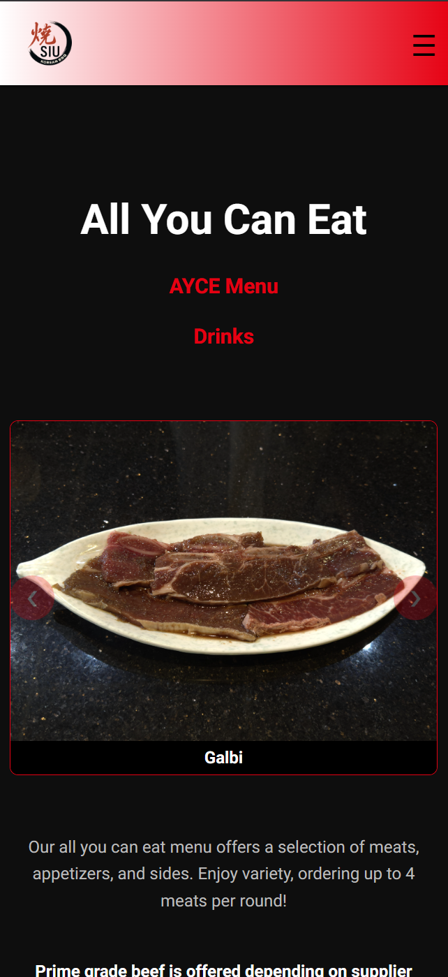 Siu Website All You Can Eat